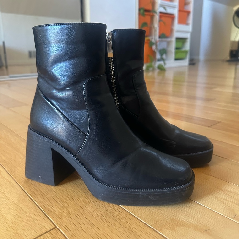 Princess Polly Black Ankle Boots